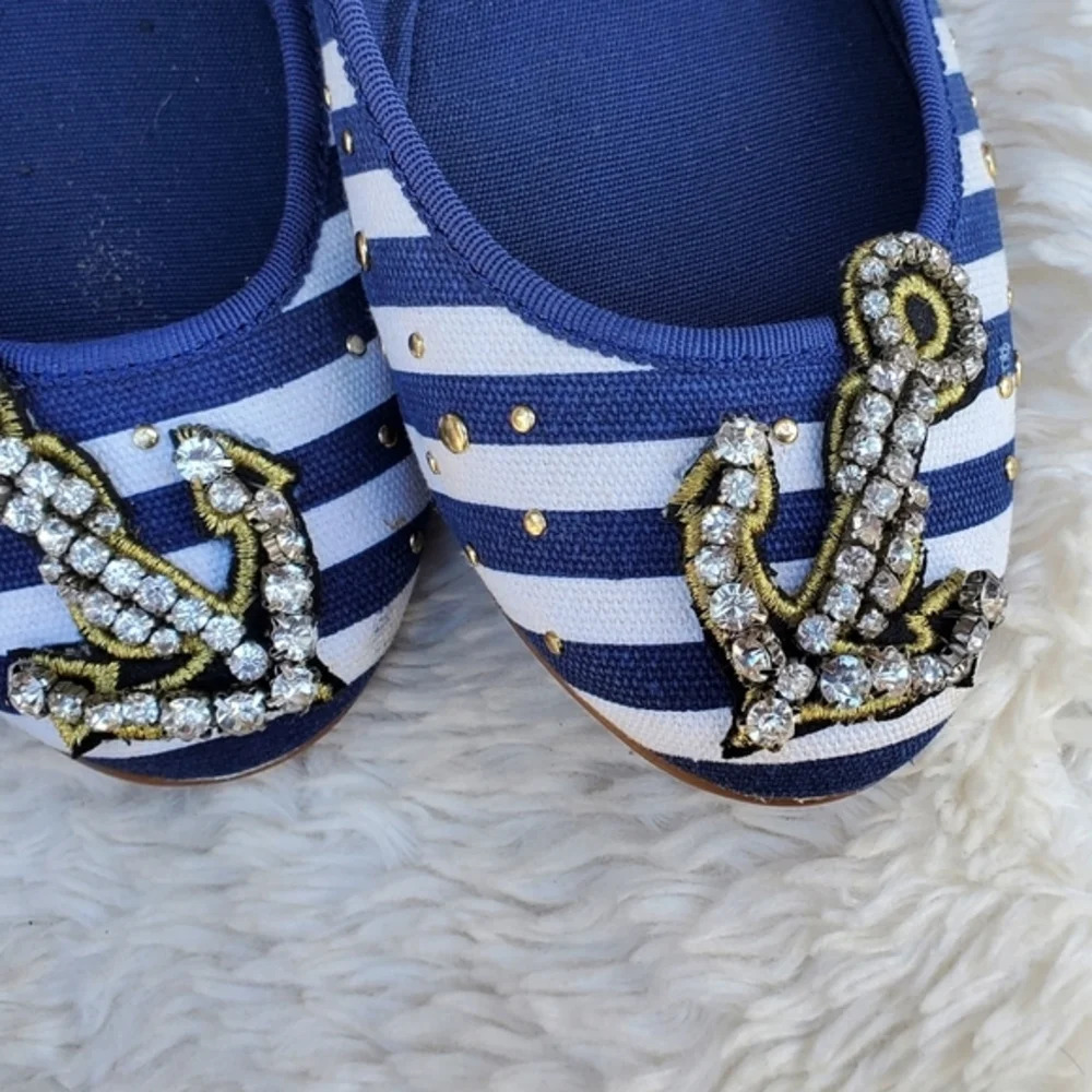 Naughty Monkey‎ Nautical Skimmer flats 9.5 NWT - Picture 3 of 7